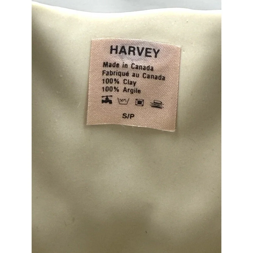 Vintage Michael Harvey Canada Off White Ceramic Art Tank Top Sculpture Vase